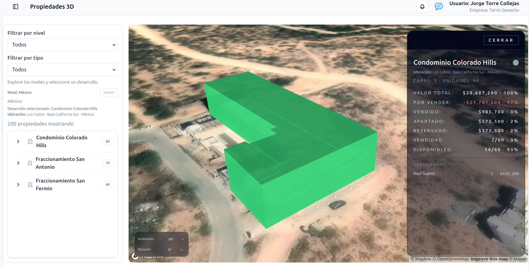 Captación inmobiliaria con contexto de zona y ubicación
